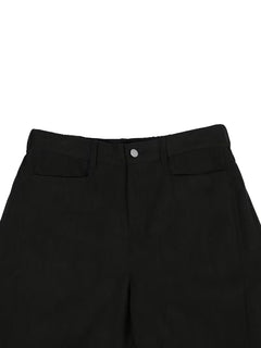Corduroy broek met losse rechte pijpen