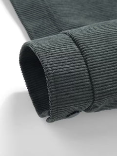 Corduroy jas met twee borstzakken en klassieke kraag