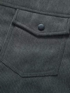 Corduroy jas met twee borstzakken en klassieke kraag
