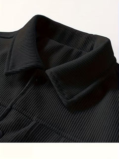 Corduroy jas met twee borstzakken en klassieke kraag