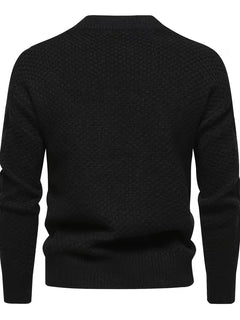 Dik gebreide trui met jacquard patroon