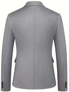 Driedelig heren pak met slim fit en glanzende afwerking
