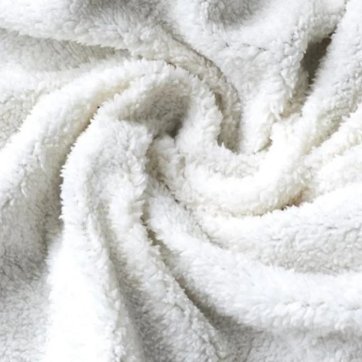 Fleece cardigan met schouderkraag en voorzakken