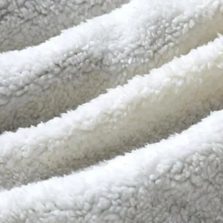 Fleece cardigan met schouderkraag en voorzakken