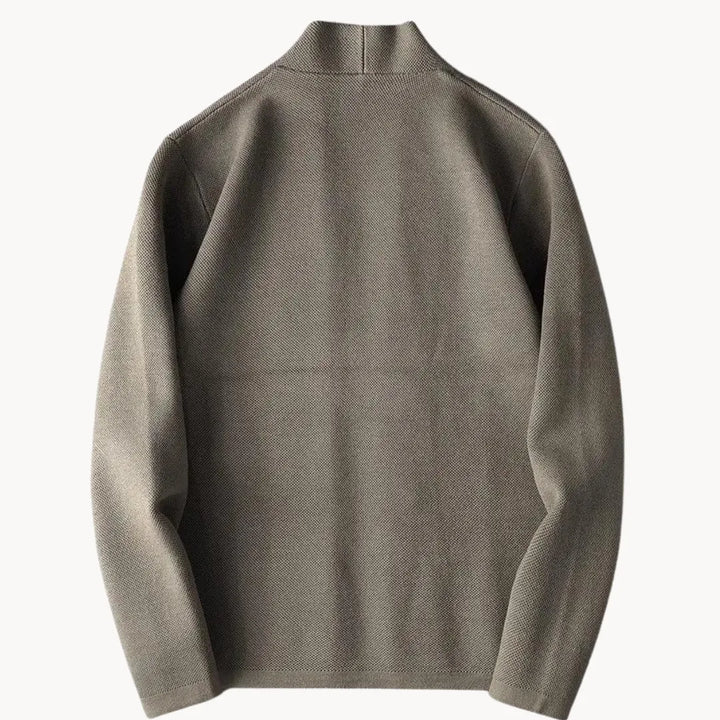 Gebreid vest met open voorkant en lange mouwen