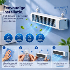 Compact air conditioner met wandmontage