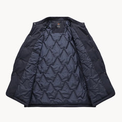 Gequilt jas met klassieke kraag en knoopsluiting