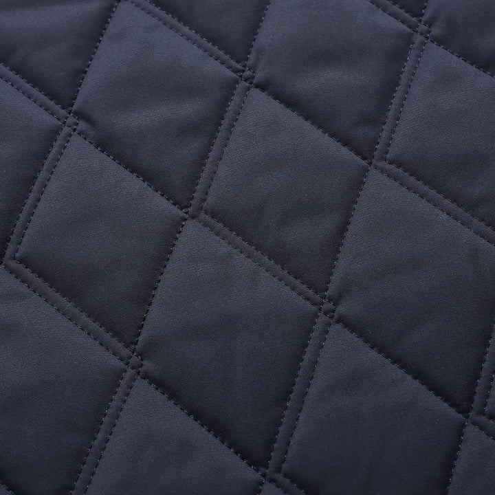 Gequilt jas met klassieke kraag en knoopsluiting