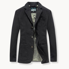 Getailleerde blazer met reverskraag en voorzakken