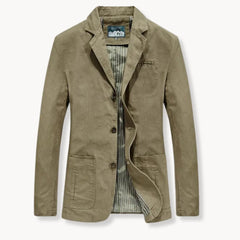 Getailleerde blazer met reverskraag en voorzakken