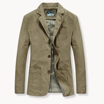 Getailleerde blazer met reverskraag en voorzakken
