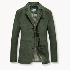 Getailleerde blazer met reverskraag en voorzakken