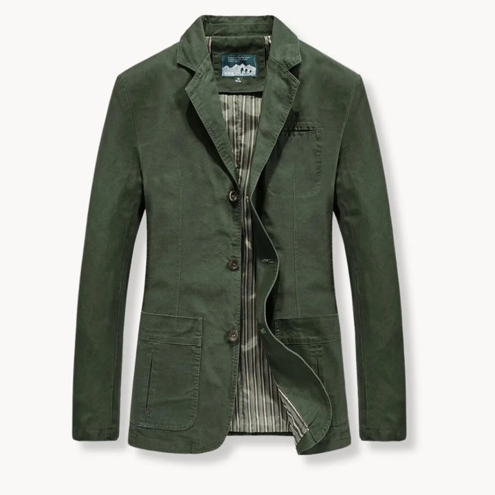 Getailleerde blazer met reverskraag en voorzakken
