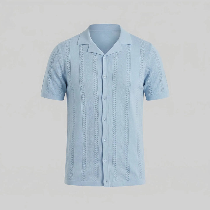 Unisex shirt met V-hals