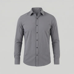 Slim fit overhemd met mandarin kraag