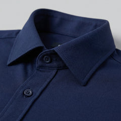 Slim fit overhemd met mandarin kraag