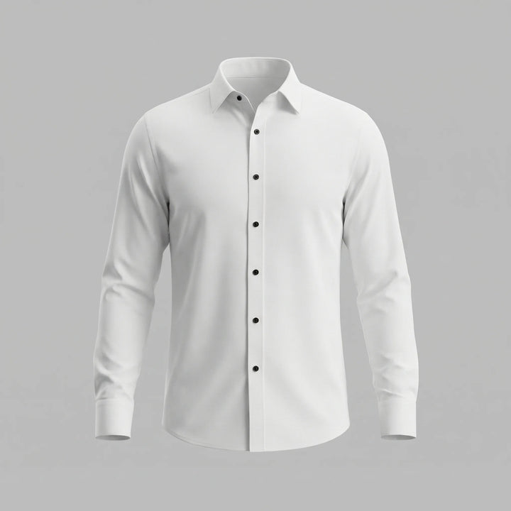 Slim fit overhemd met mandarin kraag
