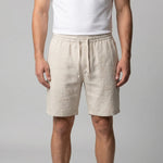 Linnen shorts met zakken