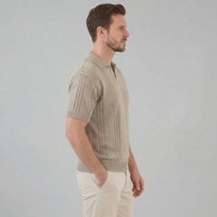 Polo shirt met V-hals