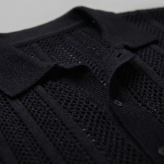 Heren mesh shirt met V-hals