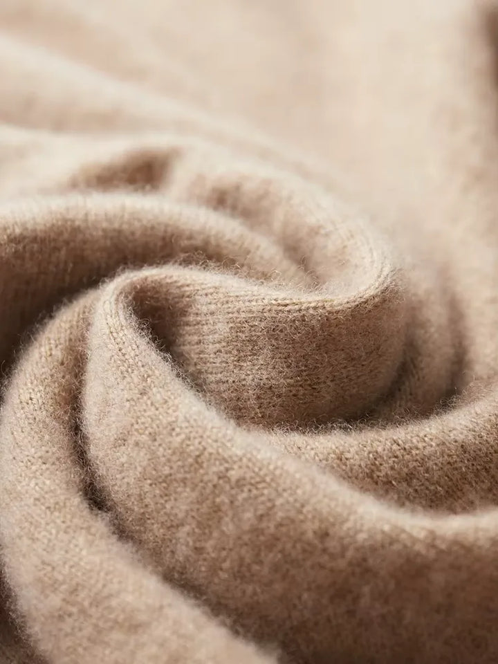 Hoodie van 100% cashmere met capuchon en trekkoord
