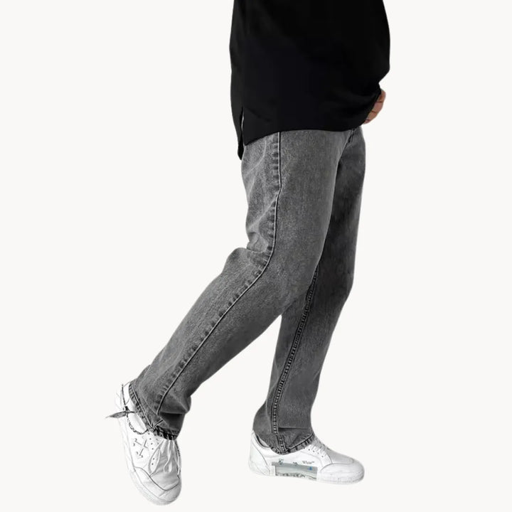 Jeans met lichte wassing en vijf-pocket stijl