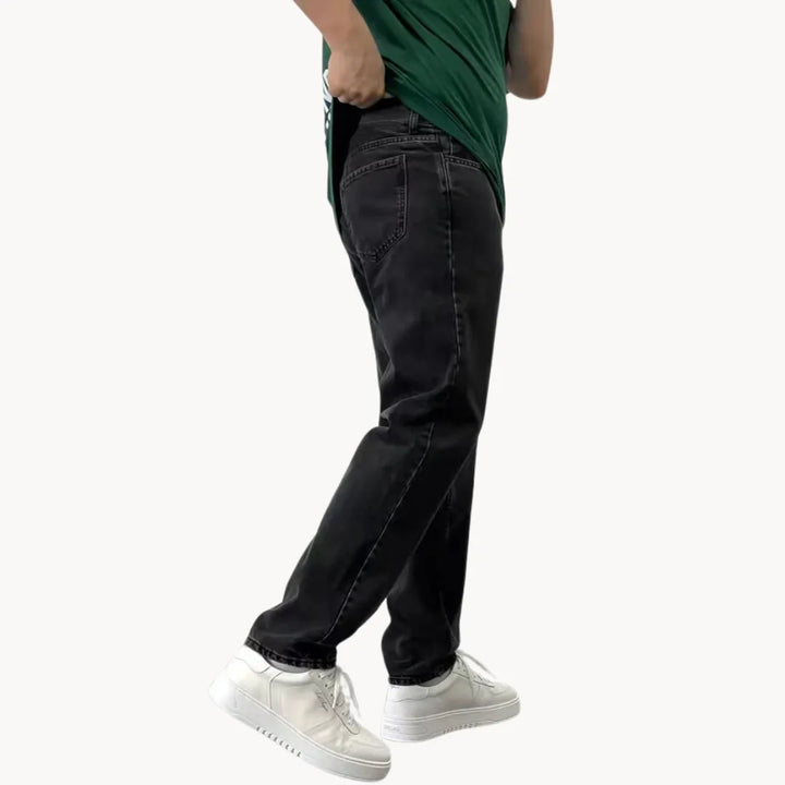 Jeans met lichte wassing en vijf-pocket stijl