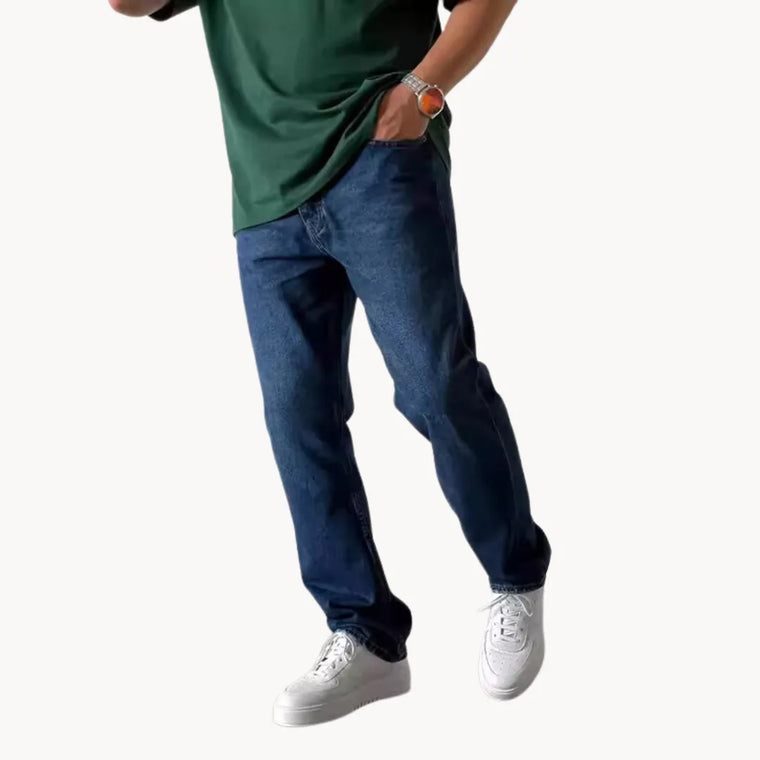 Jeans met lichte wassing en vijf-pocket stijl