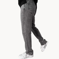Jeans met lichte wassing en vijf-pocket stijl