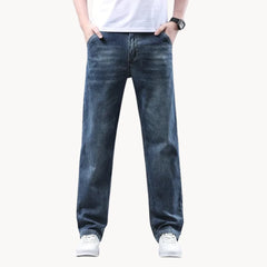 Jeans met rechte pasvorm en zijzakken