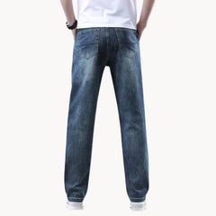 Jeans met rechte pasvorm en zijzakken