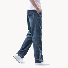 Jeans met rechte pasvorm en zijzakken