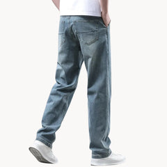 Jeans met rechte pasvorm en zijzakken