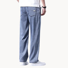 Jeans met regular fit en rechte pijp