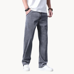 Jeans met regular fit en rechte pijp