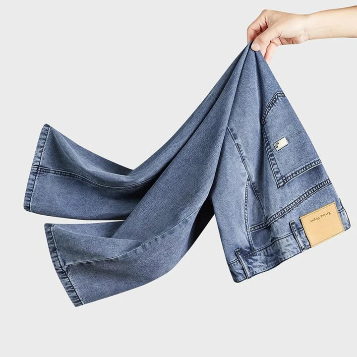 Jeans met regular fit en rechte pijp