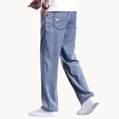 Jeans met regular fit en rechte pijp