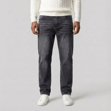 Jeans met regular fit en vijf-pocket stijl