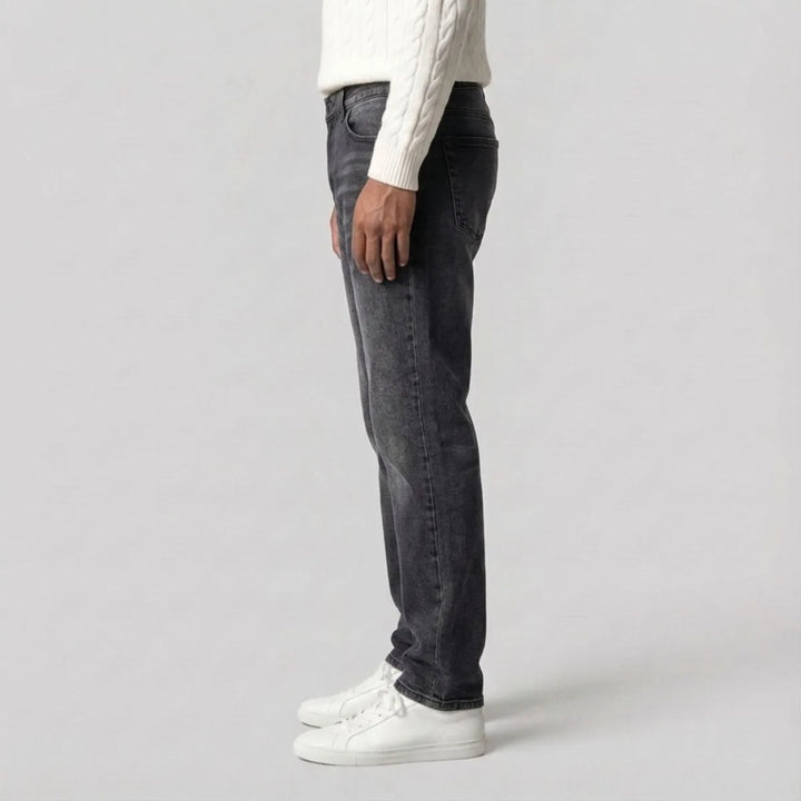 Jeans met regular fit en vijf-pocket stijl