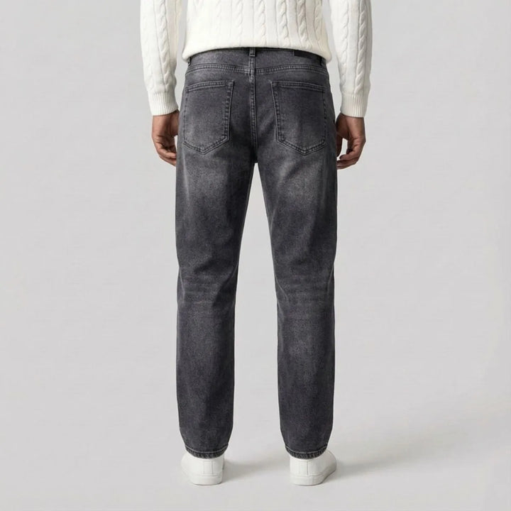 Jeans met regular fit en vijf-pocket stijl