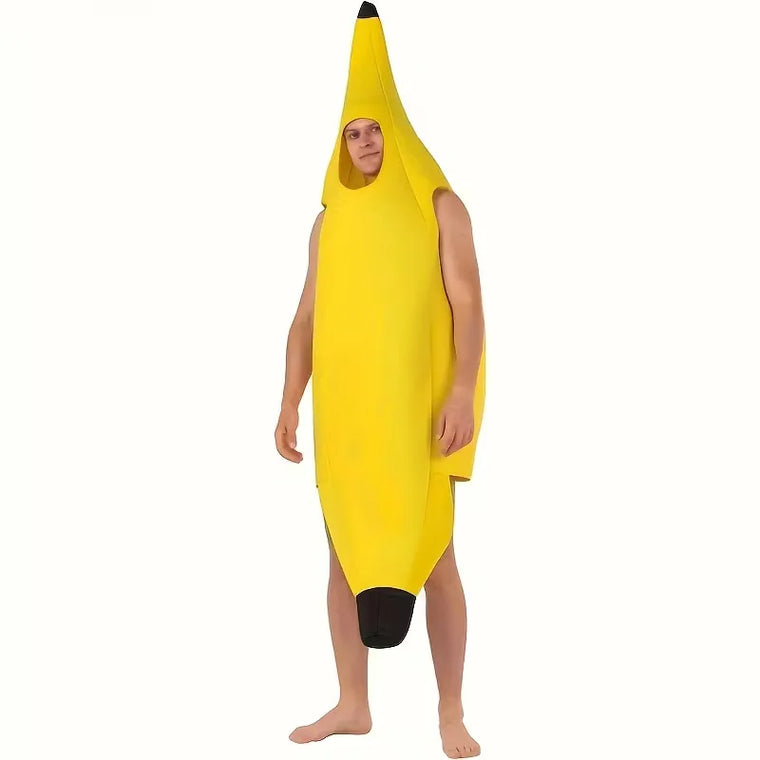 Kostuum volledig lichaam in felgeel polyester