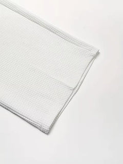 Lichte stof broek met rechte pijpen en zijzakken