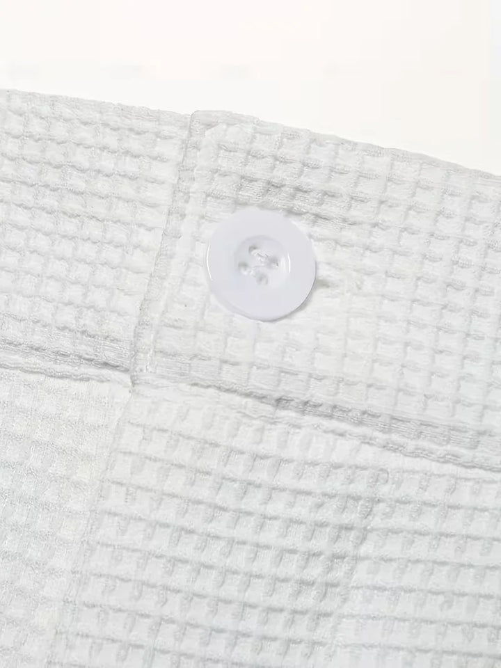 Lichte stof broek met rechte pijpen en zijzakken