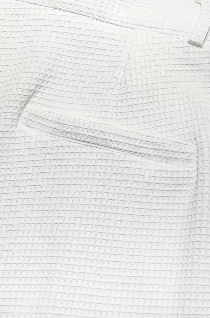 Lichte stof broek met rechte pijpen en zijzakken