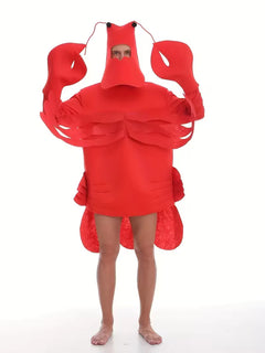 Lobster kostuum met scoop nek en regular fit