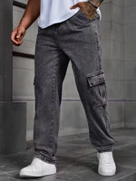 Loose fit broek heren met cargo zakken