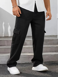 Loose fit broek heren met cargo zakken