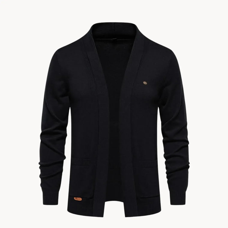 Open cardigan met v-hals en lange mouwen
