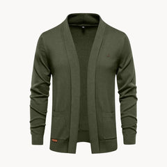 Open cardigan met v-hals en lange mouwen