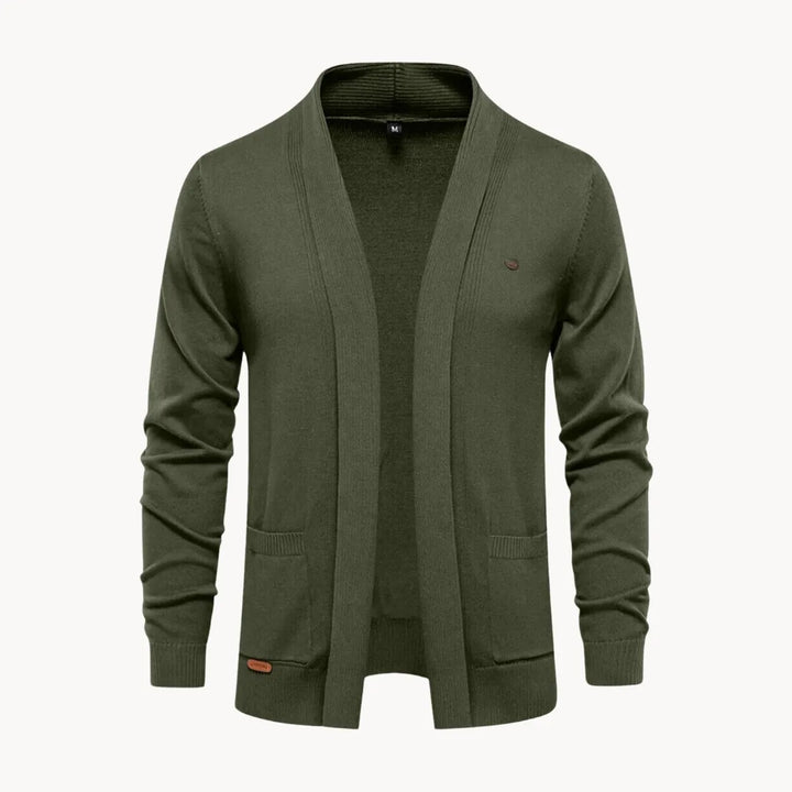 Open cardigan met v-hals en lange mouwen